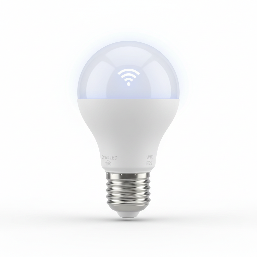 Ampoule LED fond blanc